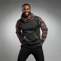 Unisex Echo Snoodie with Ankara Sleeves - Pattern I