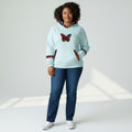Unisex hoodie with Kitenge Butterfly