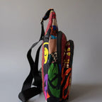 Afro fabric crossbody bag