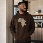 Minimalist African Continent Hoodie - Bogolan Print II