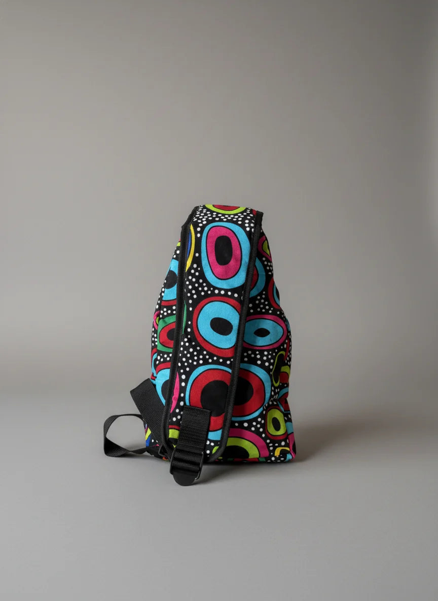 Colorful cells crossbody bag