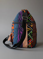 Variety fabric crossbody bag