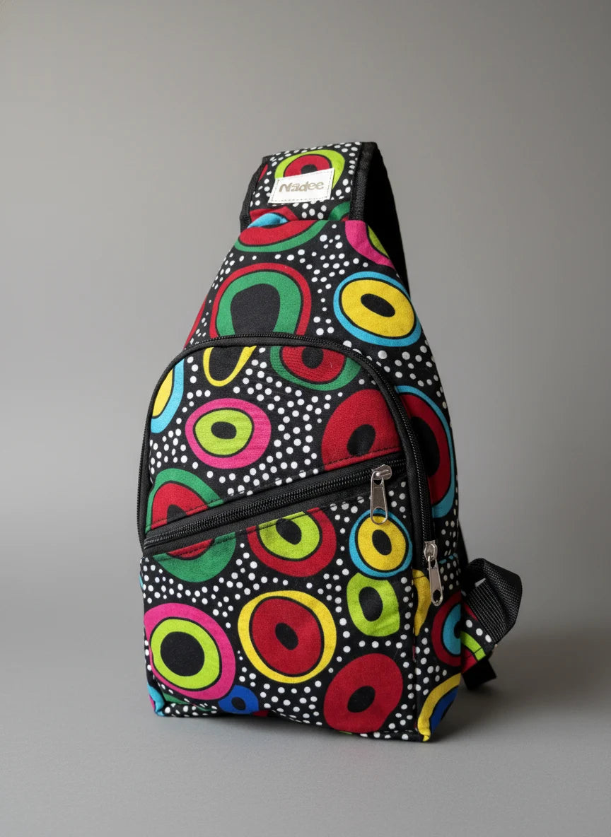 Colorful cells crossbody bag
