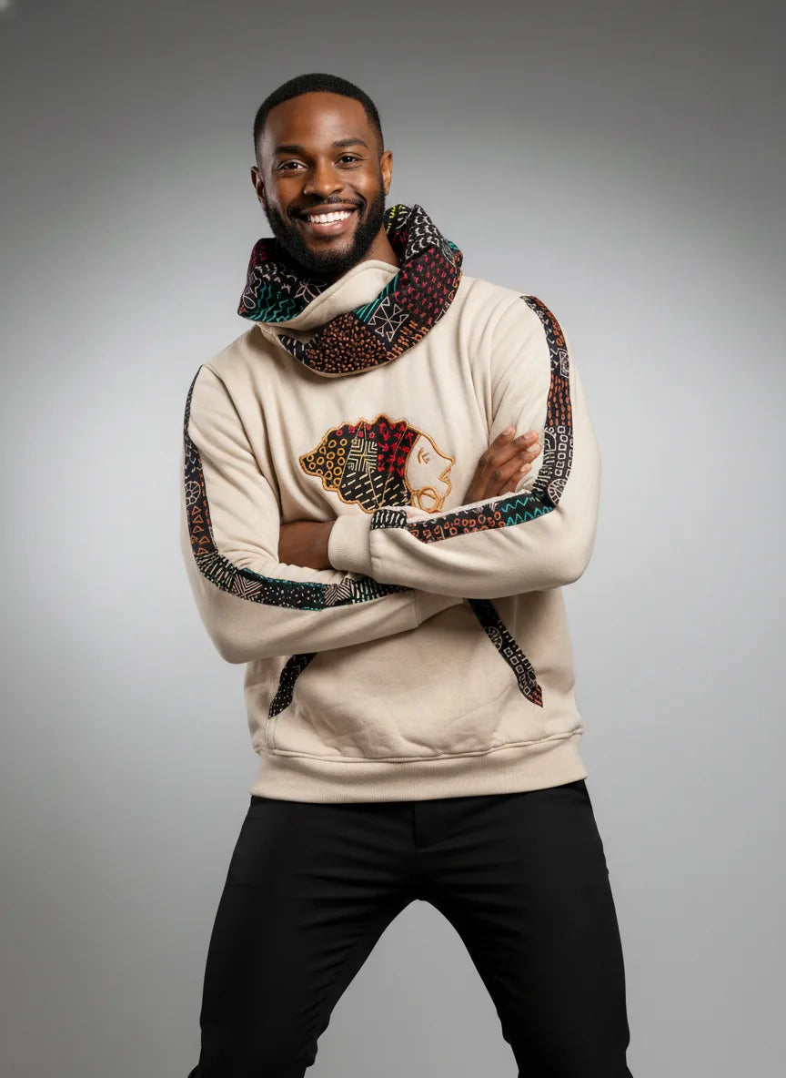 Unisex Echo Snoodie with Ankara African Queen
